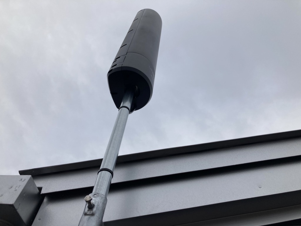 日進市赤池南のアールプランナー様既存住宅 スタイリッシュなユニコーンアンテナ工事