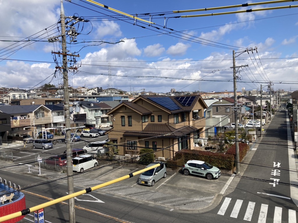 名古屋市瑞穂区玉水町の3階建て住宅に2K4K8K対応BSと地上波デジタル放送八木式アンテナ工事