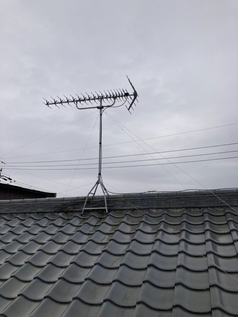 浜松市中央区新津町の既存住宅でテレビ視聴不良修理