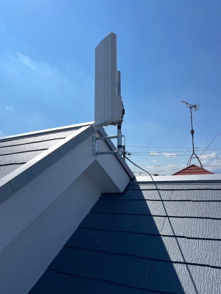 相模原市中央区高根のイーカム様新築 デザインアンテナサイドベース工事