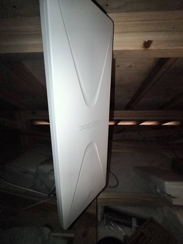 木更津市高柳の富士住建様新築 外から見えない屋根裏テレビアンテナ工事