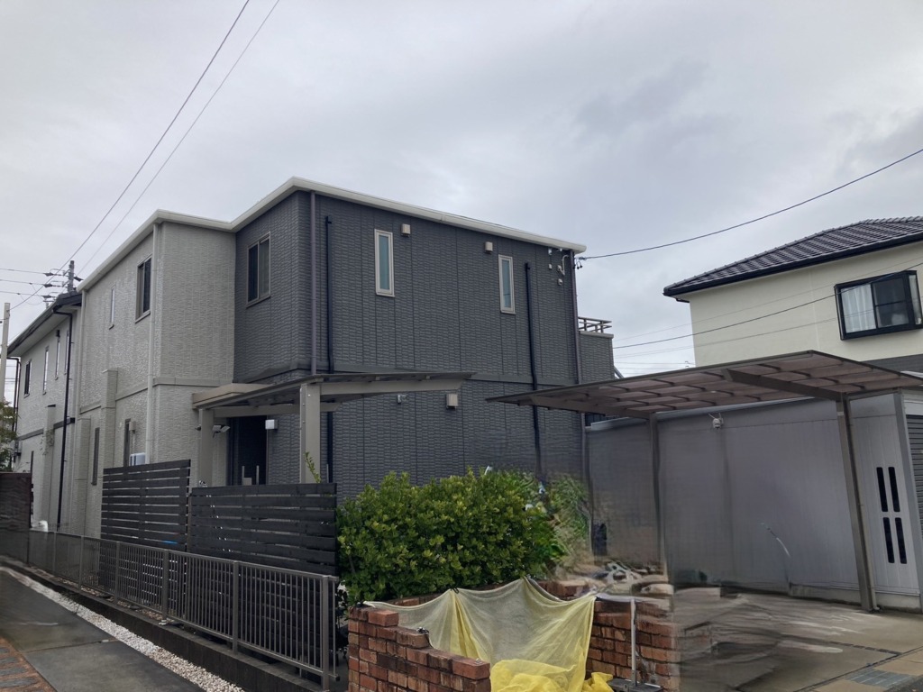 愛知郡東郷町三ツ池の既存住宅で地上波デジタル放送八木式アンテナ工事