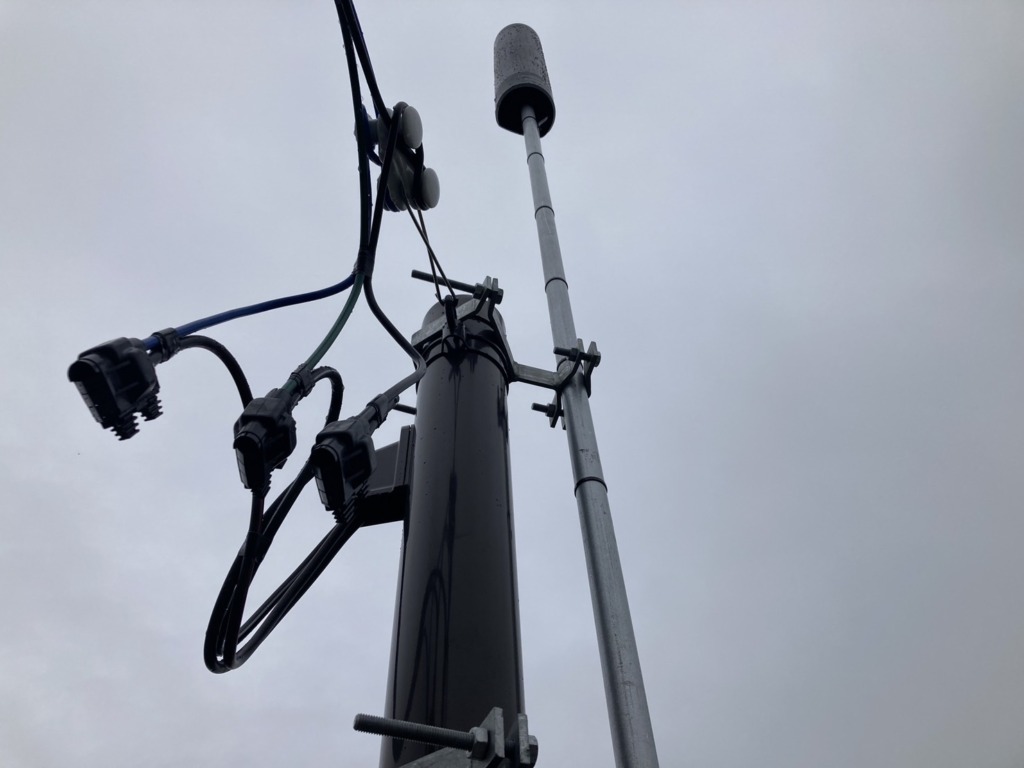 各務原市蘇原申子町のセキスイハイム様新築 スッキリポールへの地上波ユニコーンアンテナ工事