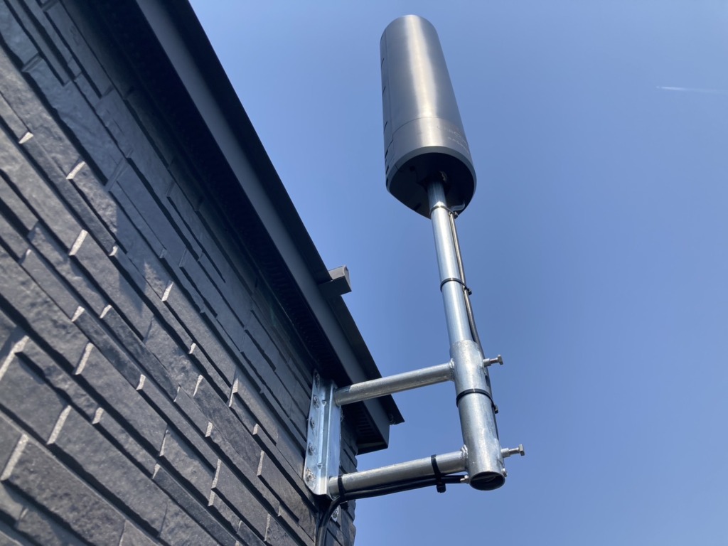 丹羽郡扶桑町高雄の太陽光パネルがある新築住宅でのユニコーンアンテナ工事