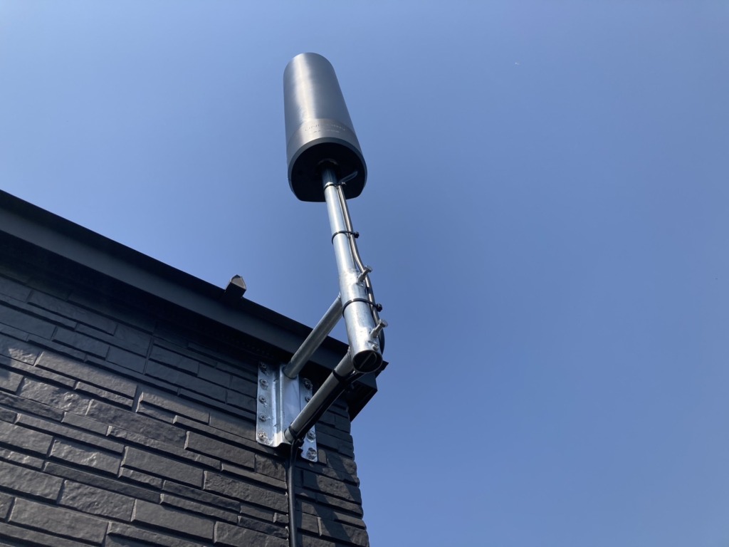 丹羽郡扶桑町高雄の太陽光パネルがある新築住宅でのユニコーンアンテナ工事