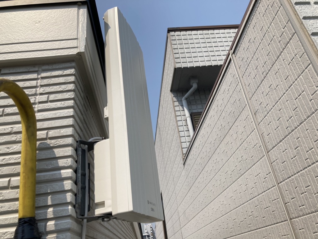 名古屋市北区水草町のアーレックス様新築　お洒落なデザインアンテナ壁面工事