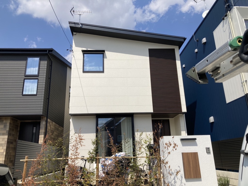北名古屋市鹿田の玉善様新築　安定した地デジ受信目的のため八木式アンテナ工事