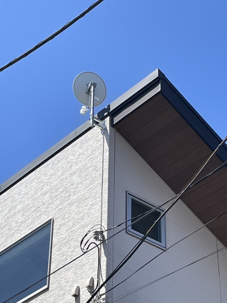 浦安市富士見のオープンハウス様既存住宅　4K8K放送対応BSと地デジ屋根裏アンテナ工事