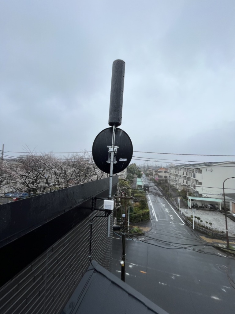 2026年5月8日 相模原市中央区弥栄の金子建設様既存住宅　光テレビから4K8K放送対応BSと地デジユニコーンアンテナへの切り替え工事
