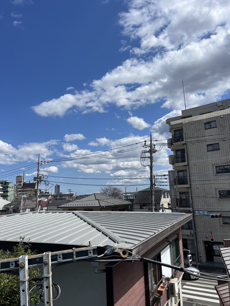 昭島市東町の既存住宅　デザインアンテナ壁面工事
