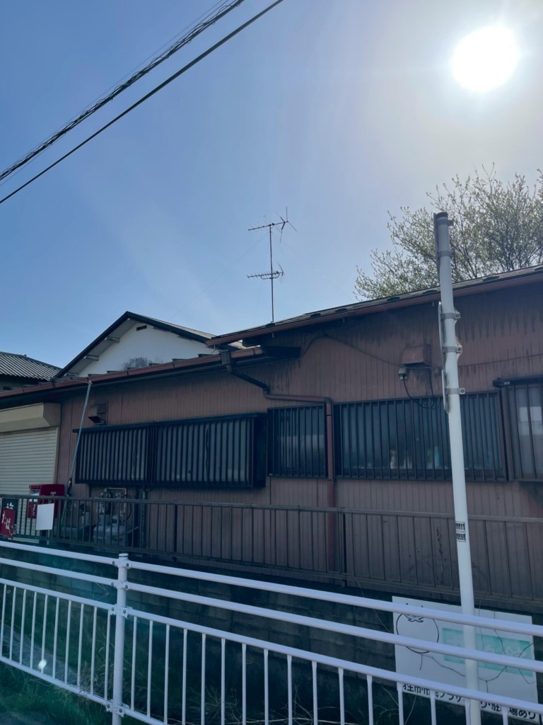 羽生市中手子林の既存住宅で受信不良修理　テレビ映らない対応しました