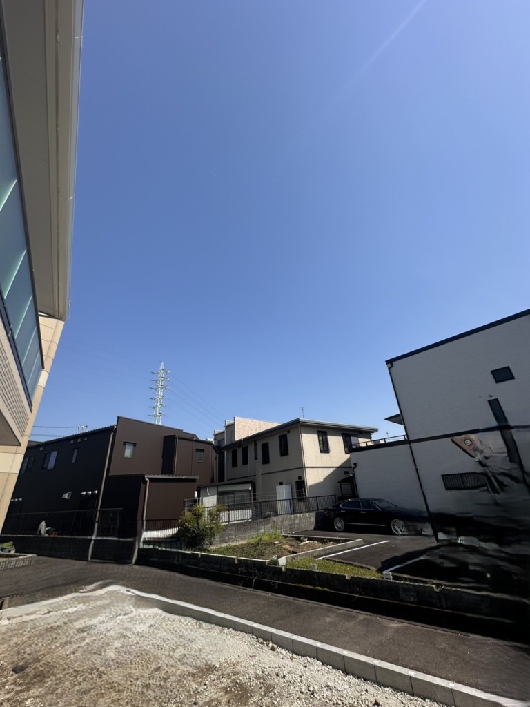 岐阜市本荘西の新築住宅で、お洒落なデザインアンテナ壁面工事