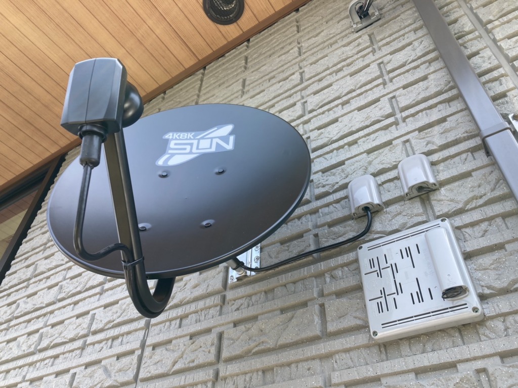 名古屋市瑞穂区松栄町の大和ハウス様新築　4K8K放送対応BSと屋根裏アンテナ工事