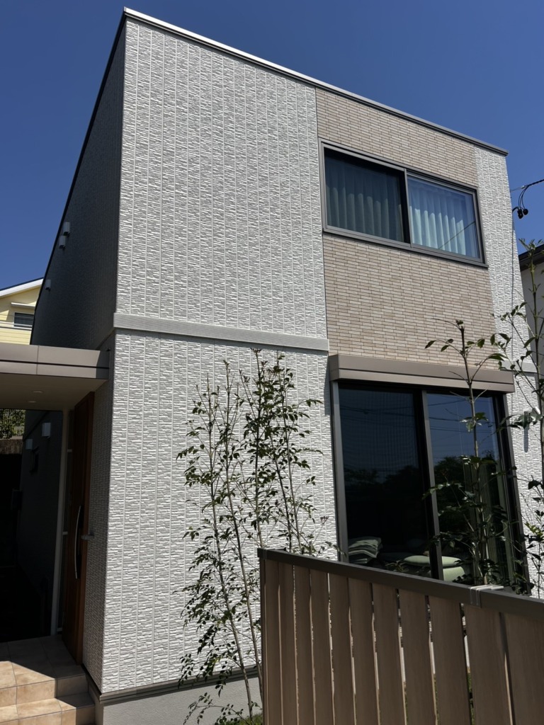 名古屋市天白区平針南のトヨタホーム様新築 デザインアンテナ壁面工事