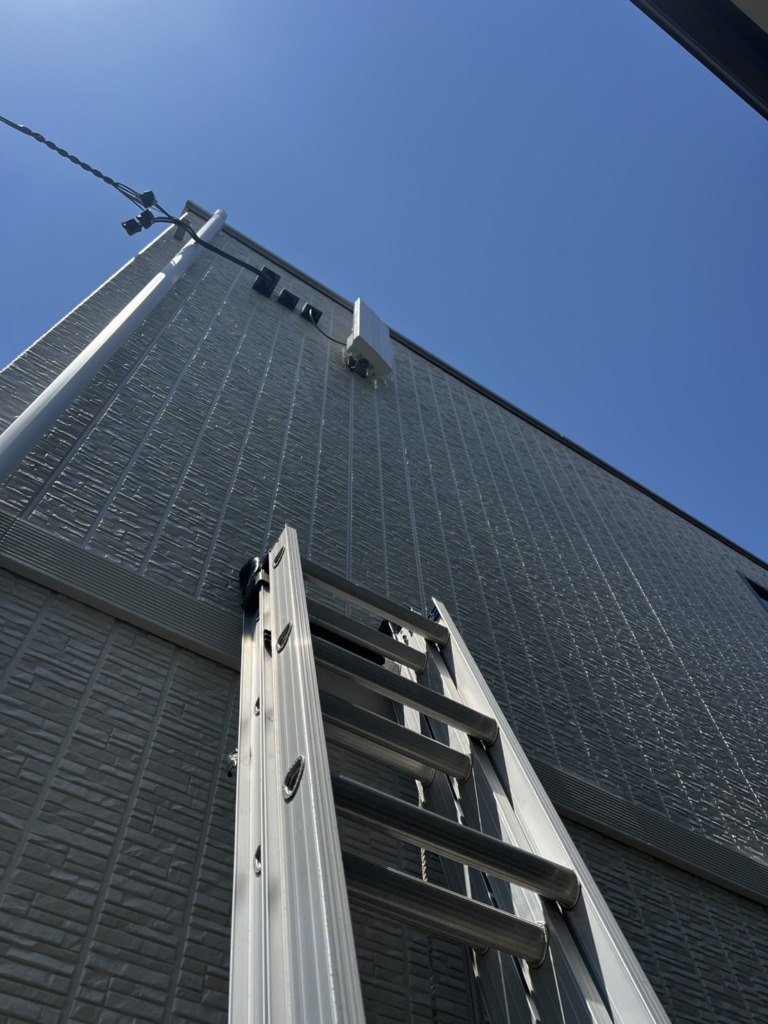 名古屋市天白区平針南のトヨタホーム様新築 デザインアンテナ壁面工事
