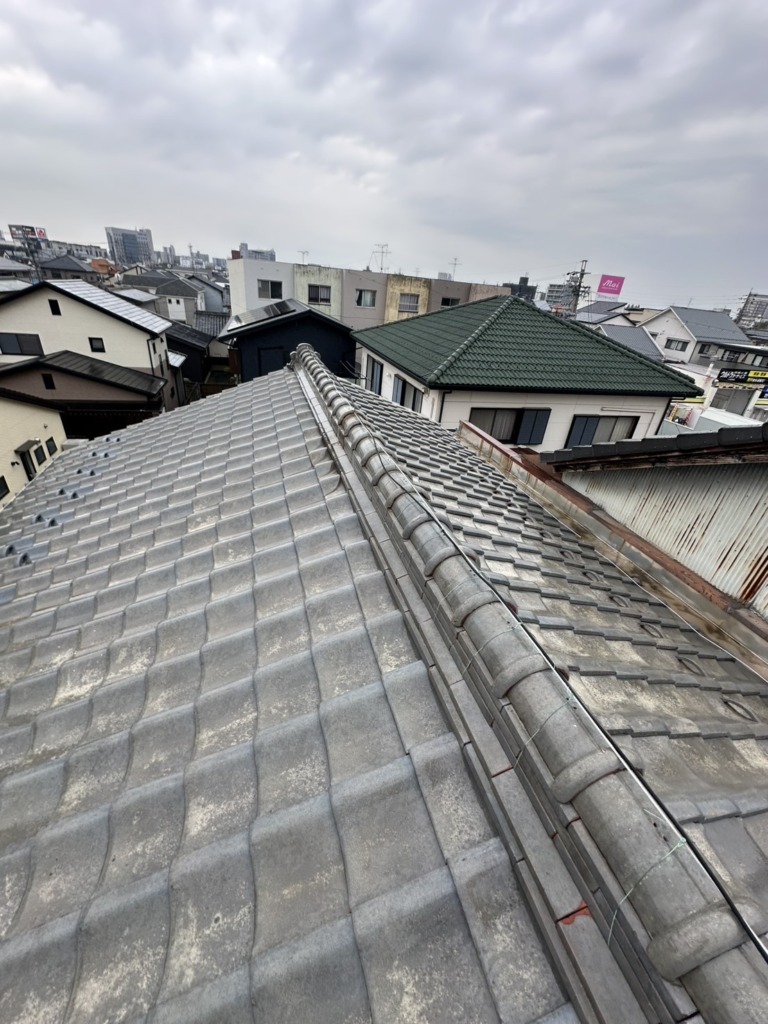 一宮市藤塚町の既存住宅 アンテナ倒壊による撤去工事