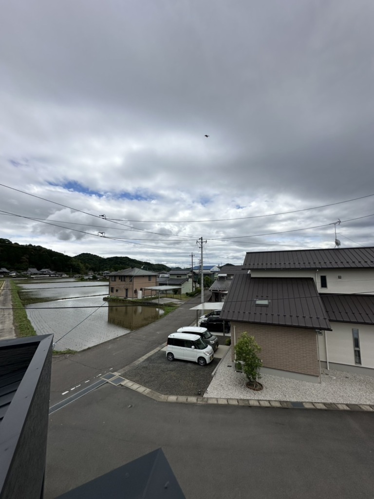 関市武芸川町高野のトカラ住建様新築　外から見えない4K8K放送対応BSとデザインアンテナ壁面工事