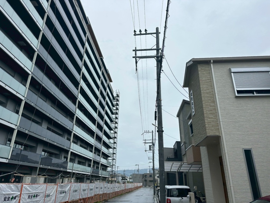 東大阪市中鴻池町のフジ住宅様新築　外から見えない地デジ屋根裏アンテナ工事