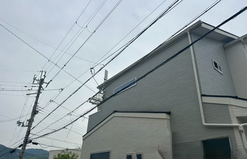 長岡京市奥海印寺の既存住宅 受信不良に伴うアンテナ修理