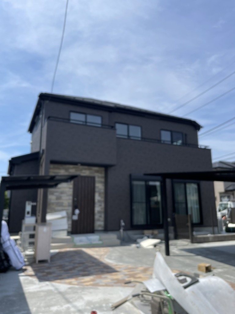 狭山市笹井のタクトホーム様新築　外から見えない地上波デジタル放送テレビアンテナ工事