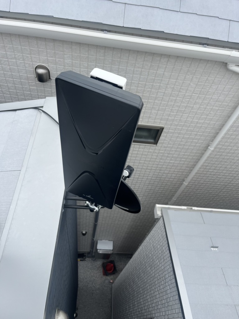 川崎市中原区木月のオープンハウスディベロップメント様新築　4K8K放送対応BSとデザインアンテナ工事