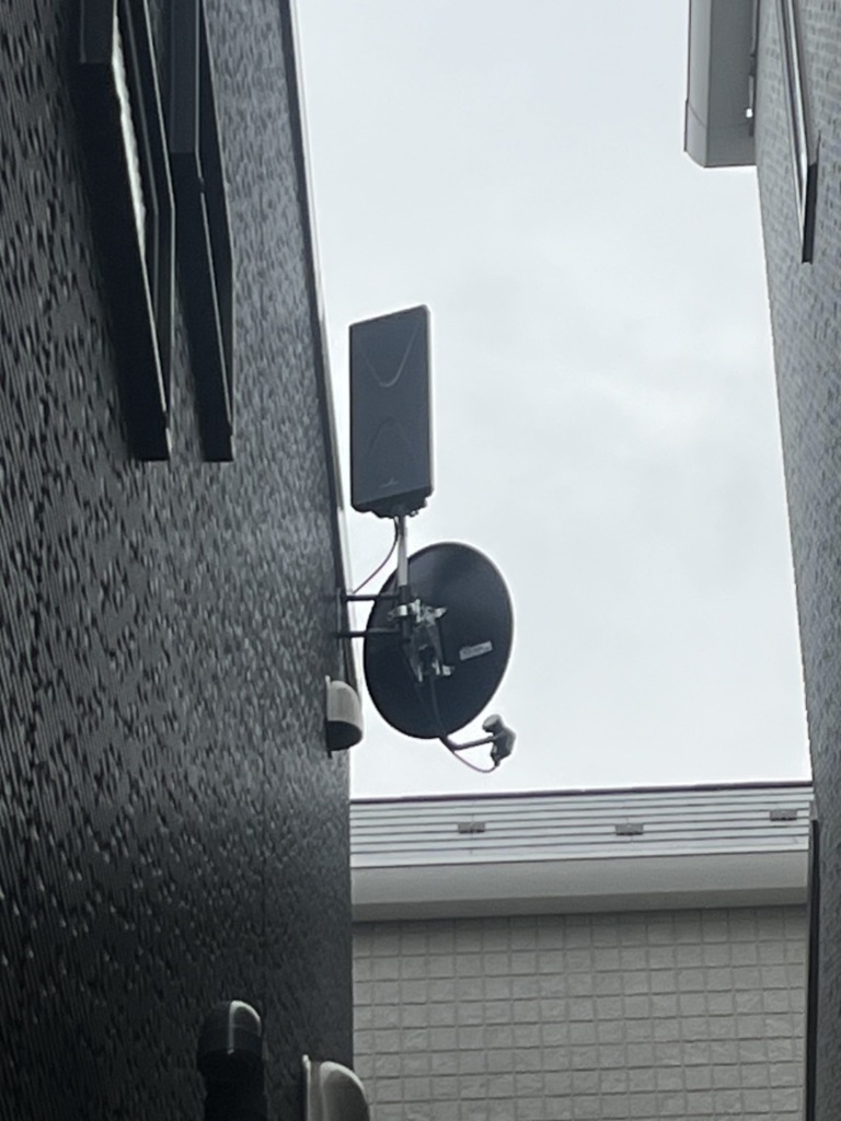 川崎市中原区木月のオープンハウスディベロップメント様新築　4K8K放送対応BSとデザインアンテナ工事