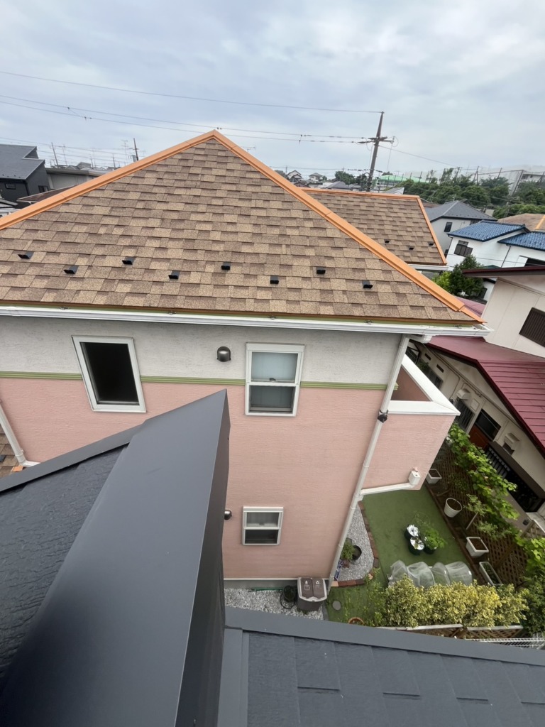 横浜市戸塚区南舞岡の一建設様新築　4K8K放送対応BSと地上波デジタル放送デザインアンテナ工事