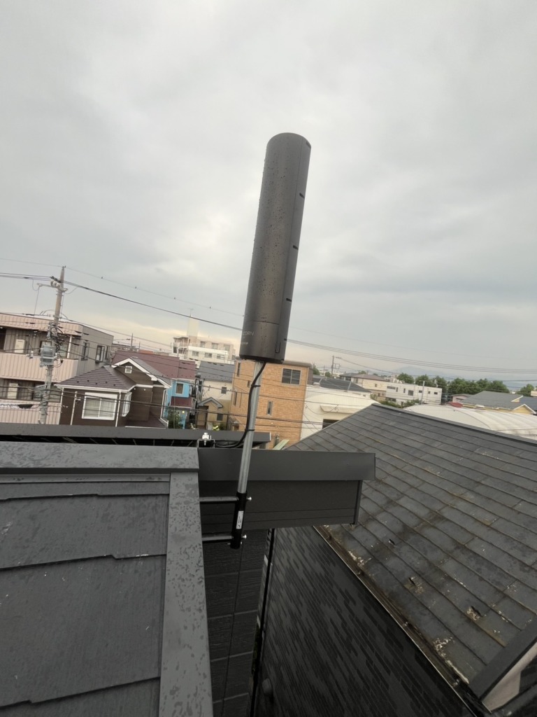 相模原市中央区千代田の美都住販様新築 4K8K放送対応BSと地上波デジタル放送ユニコーンアンテナ工事