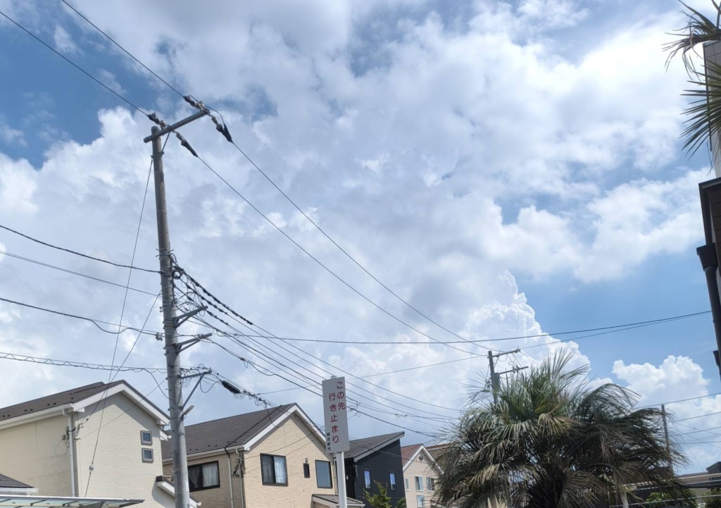 習志野市鷺沼台の建築工房櫓様新築　地上波デジタル放送デザインアンテナ壁面工事