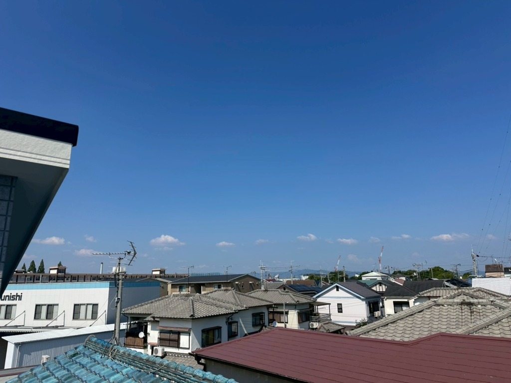 堺市東区引野町の新築住宅　地上波デジタル放送デザインアンテナ壁面工事